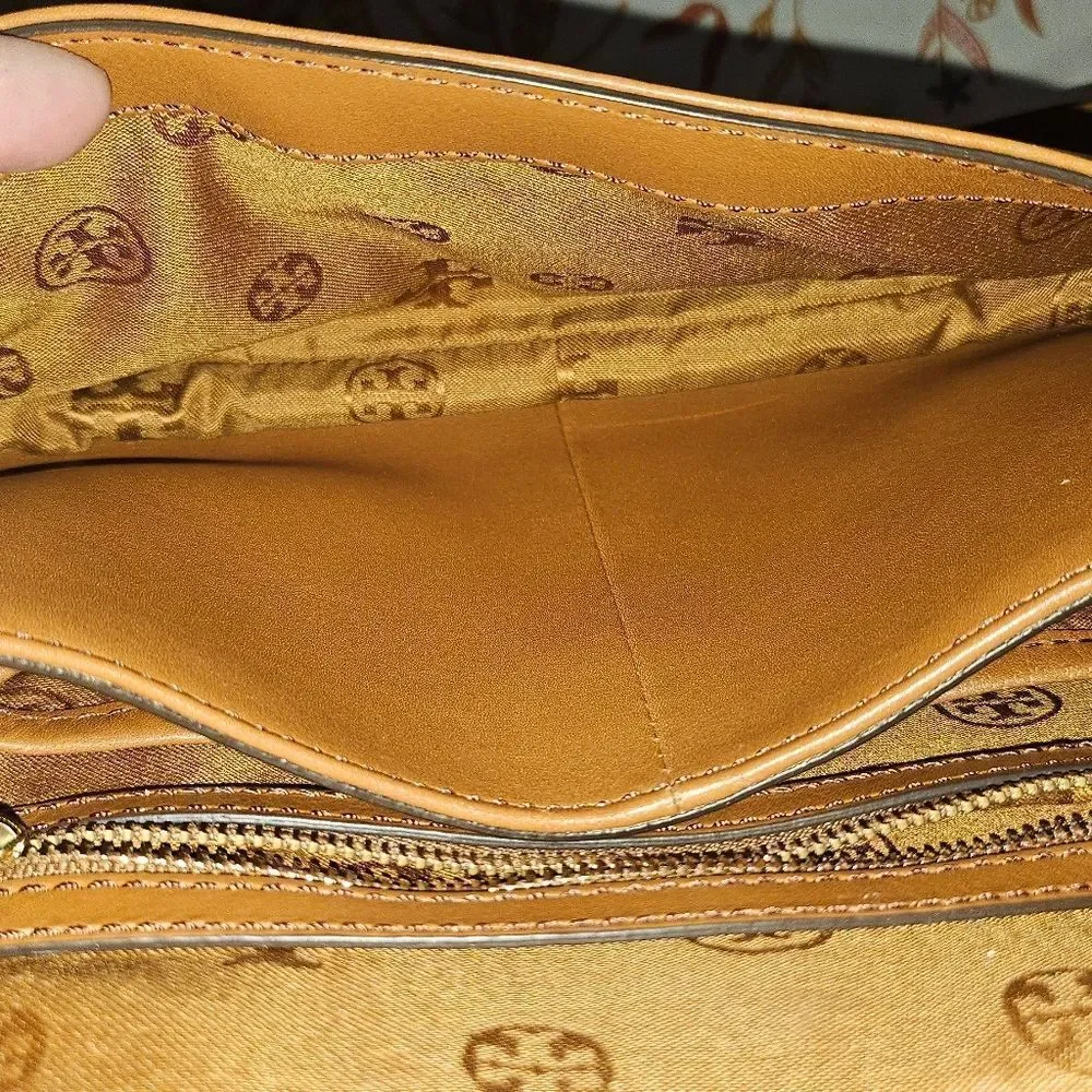 Tory Burch Leather Saddle Bag